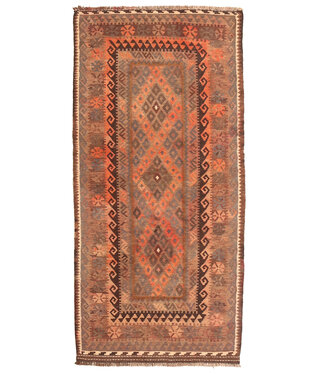 Kelimshop 206x96cm Oude stijl vintage kelim Runner Handgeweven woll Kelim Maimana Kelimshop 206x96cm Oude stijl vintage kelim Runner Handgeweven woll Kelim Maimana