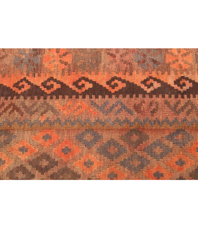 206x96cm Vintage-Kelim-Läufer handgewebter wool Kelim Maimana