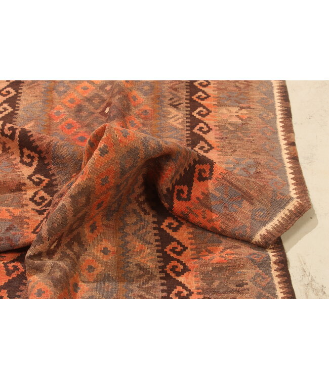 206x96cm Vintage-Kelim-Läufer handgewebter wool Kelim Maimana