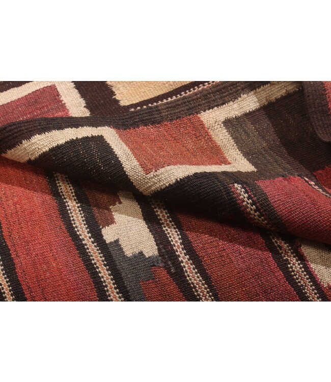 313x107cm Oude stijl vintage kelim Runner Handgeweven woll Kelim Maimana