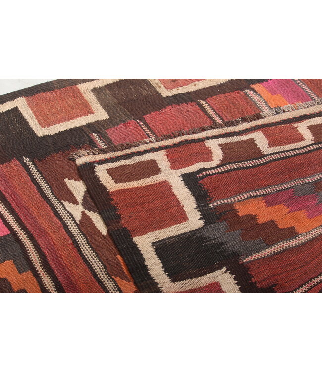 313x107cm Vintage-Kelim-Läufer handgewebter wool Kelim Maimana