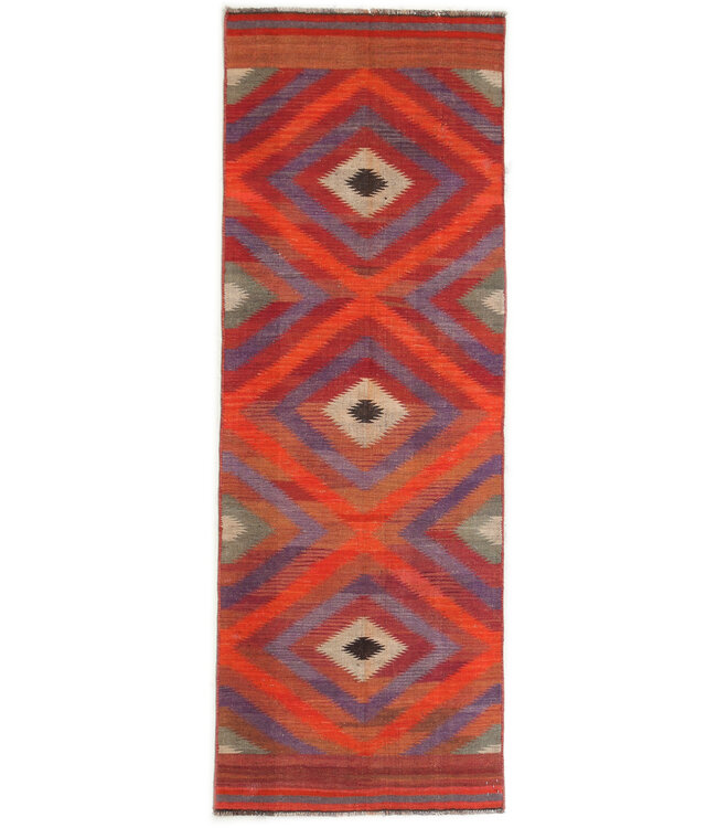 Kelimshop 275x96cm Vintage-Kelim-Läufer handgewebter wool Kelim Maimana
