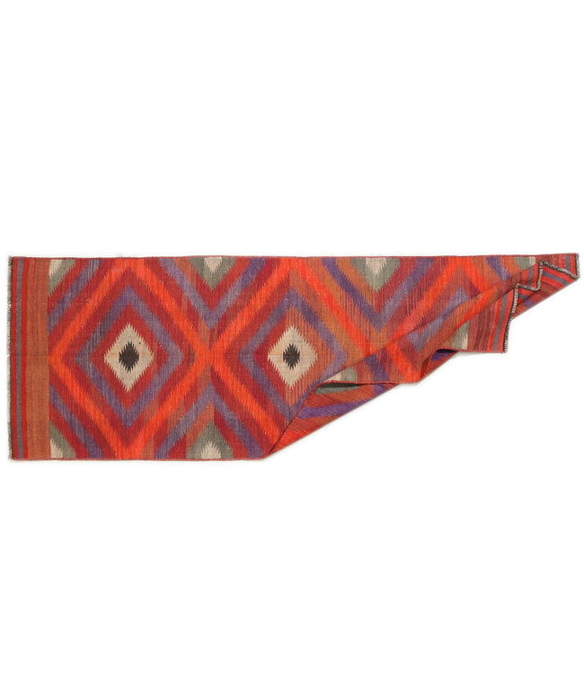 275x96cm Vintage-Kelim-Läufer handgewebter wool Kelim Maimana