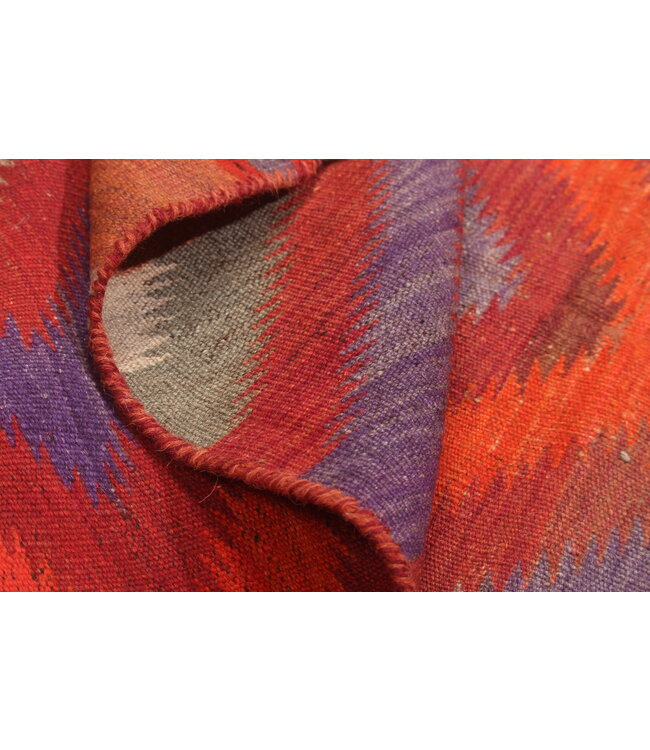 275x96cm Vintage-Kelim-Läufer handgewebter wool Kelim Maimana