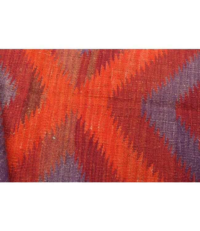 275x96cm Old style vintage kelim Runner Handwoven wool Kilim Maimana