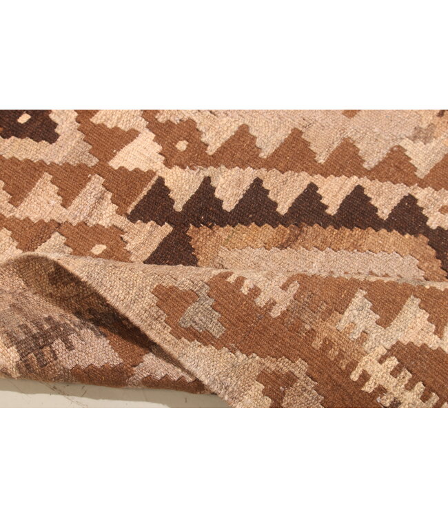 116x74 cm Handgeweven Natural Kelim Wol Tapijt