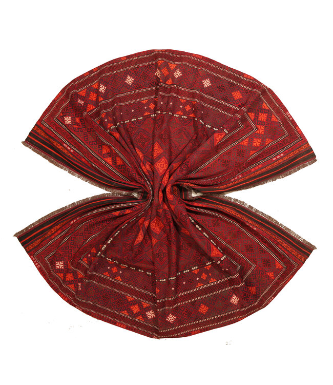 354x284cm Vintage Kelim teppich im alten Stil aus 100 % Wolle Maimana sumak