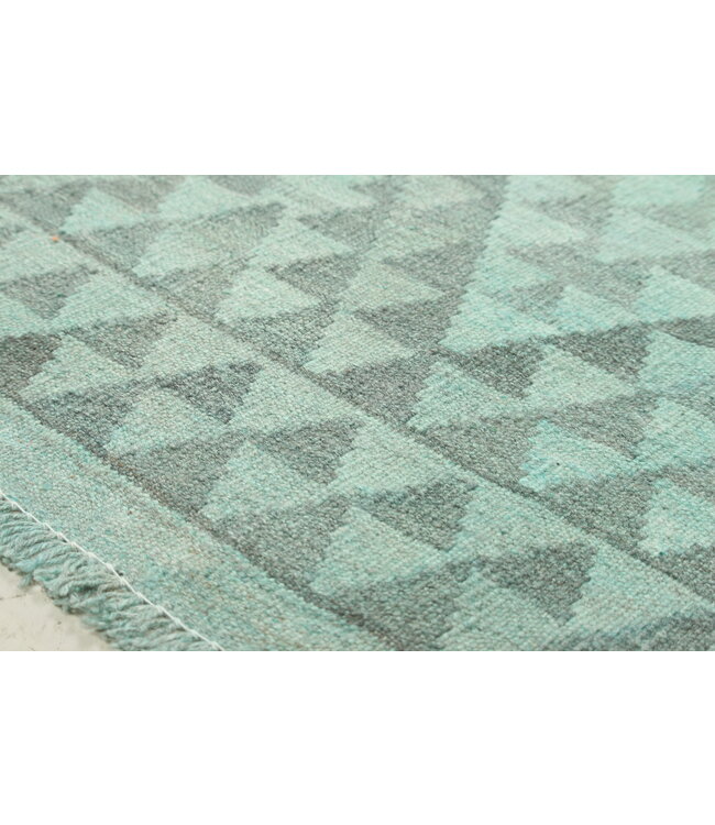 174x127 cm Handgewebter Kelim-Teppich Natürlicher Wolle