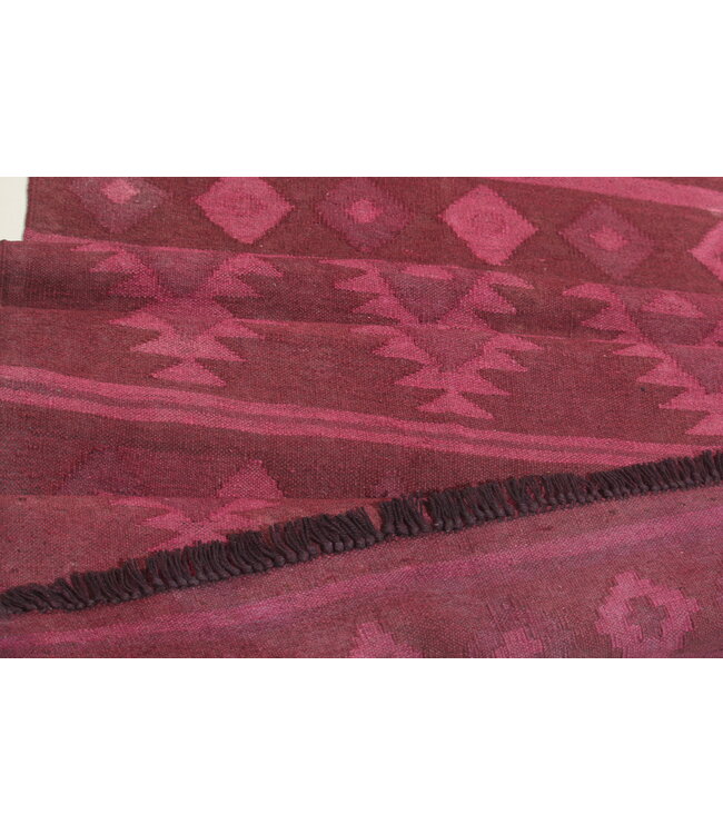 298x76cm Vintage-Kelim-Läufer handgewebter wool Kelim Maimana