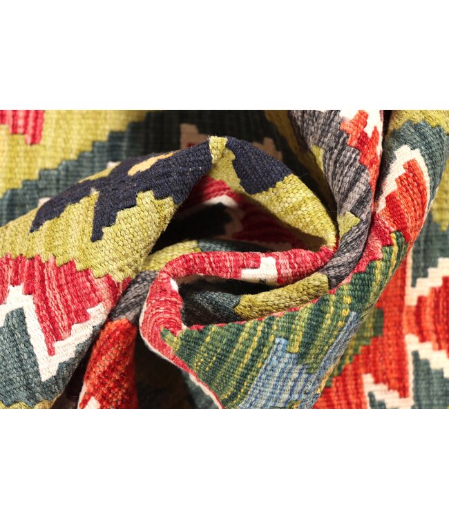 190x63 cm Handwoven Kelim Runner Wool Rug