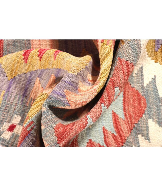 193x58 cm Handwoven Kelim Runner Wool Rug