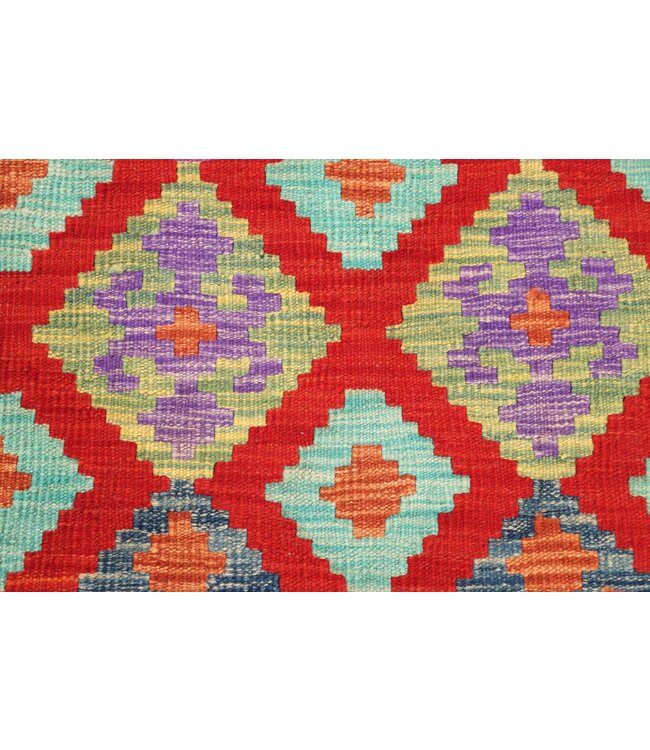 210x79 cm Handgewebter Kelim Läufer  Wollteppich