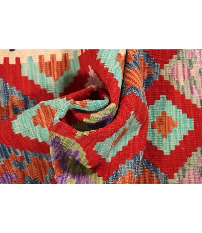 210x79 cm Handwoven Kelim Runner Wool Rug