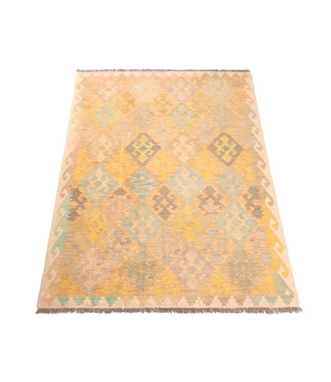 172x120 cm Handwoven Traditional Kelim Area Rug Wool Carpet