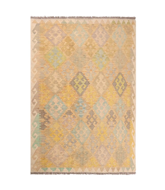172x120 cm Handwoven Traditional Kelim Area Rug Wool Carpet