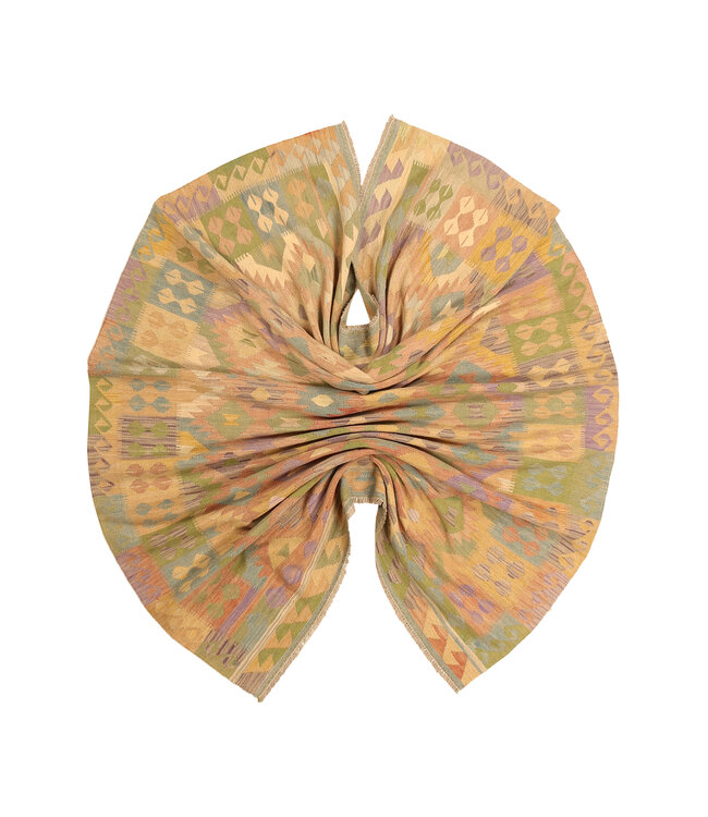 292x200 cm Handgewebter Traditioneller Kelim Teppich Woll