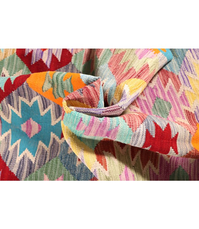 187x118 cm Handwoven Traditional Kelim Area Rug Wool Carpet