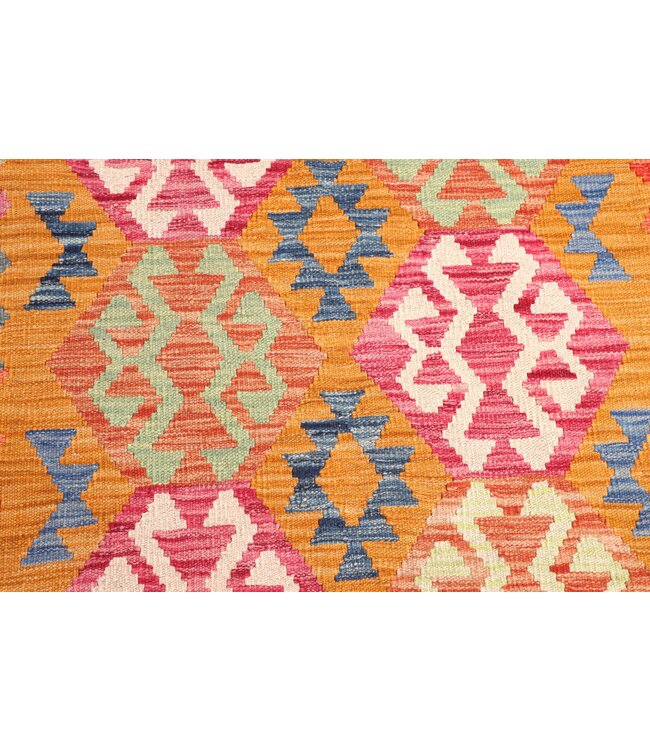 175x126 cm Handgeweven Traditionele Kelim Vloerkleed Wol Tapijt