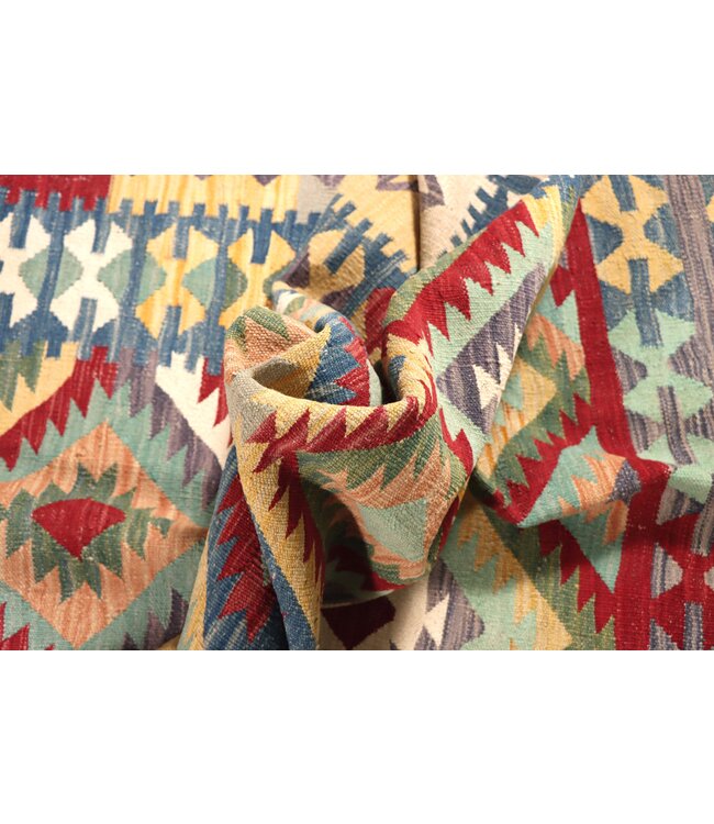 200x150 cm Handgewebter Traditioneller Kelim Teppich Woll