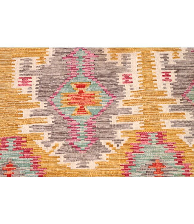 195x145 cm Handgewebter Traditioneller Kelim Teppich Woll