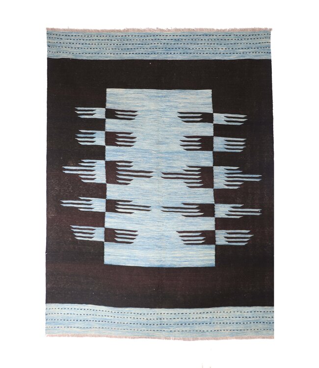 205x155 cm Handgeweven Moderne  Wollen Kelim Tapijt