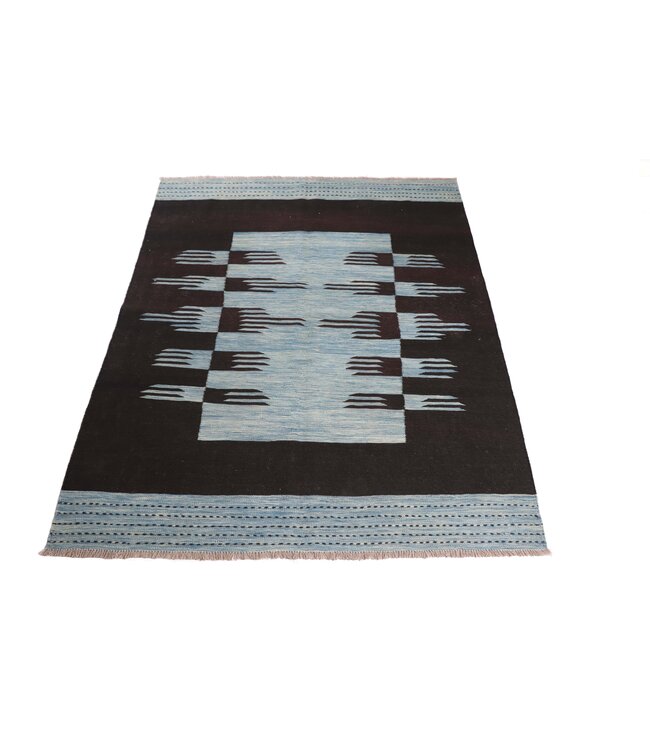 205x155 cm Handgeweven Moderne  Wollen Kelim Tapijt