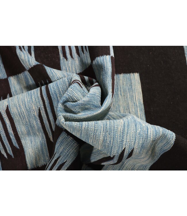 205x155 cm Handgewebter Moderner  Woll-Kelim-Teppich