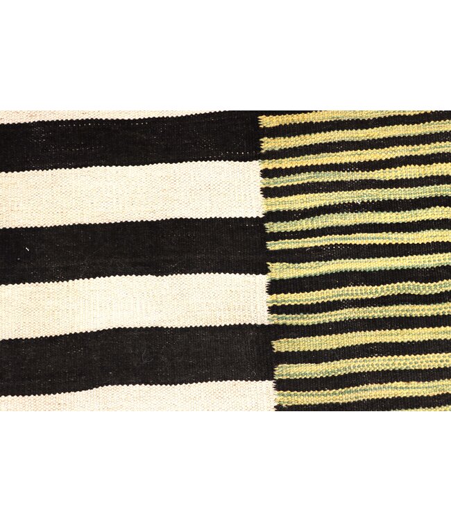 206x156 cm Handgewebter Moderner  Woll-Kelim-Teppich