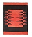 Kelimshop 207x158 cm Handwoven Modern Red Wool Kilim Rug