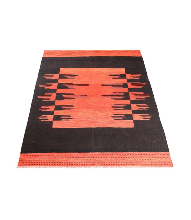 207x158 cm Handgeweven Moderne  Wollen Kelim Tapijt