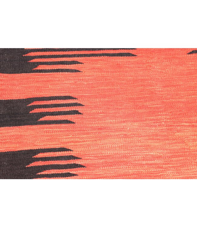 207x158 cm Handgewebter Moderner  Woll-Kelim-Teppich