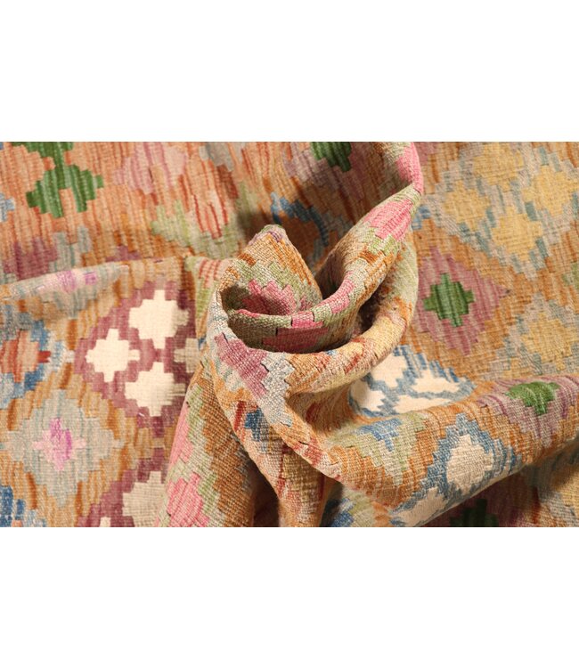 205x153 cm Handwoven Traditional Kelim Area Rug Wool Carpet