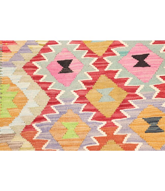 197x144 cm Handgewebter Traditioneller Kelim Teppich Woll