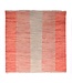 Kelimshop 151x150 cm Handwoven Modern Red Wool Kilim Rug