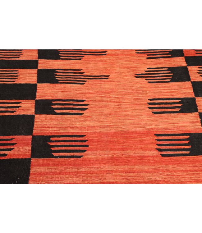 203x154 cm Handgeweven Moderne  Wollen Kelim Tapijt