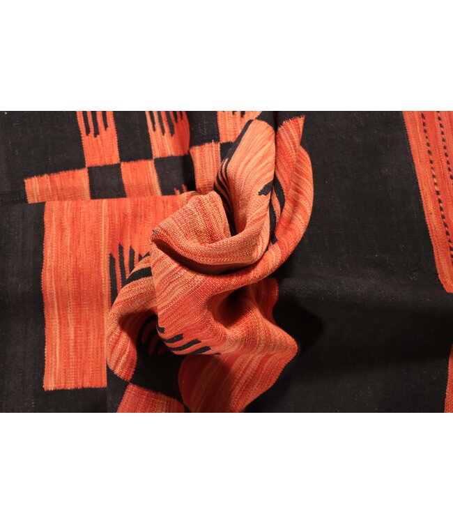 203x154 cm Handgewebter Moderner  Woll-Kelim-Teppich