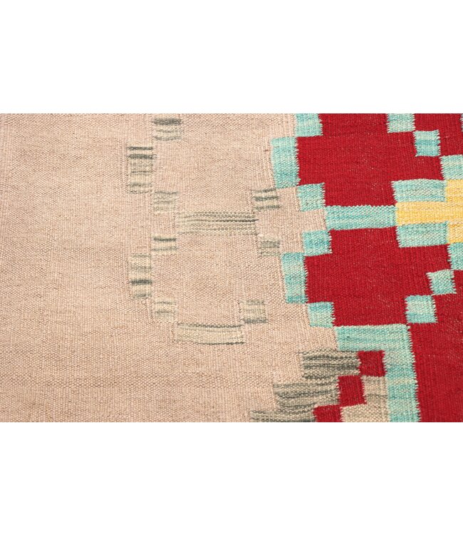 205x147 cm Handgewebter Traditioneller Kelim Teppich Woll