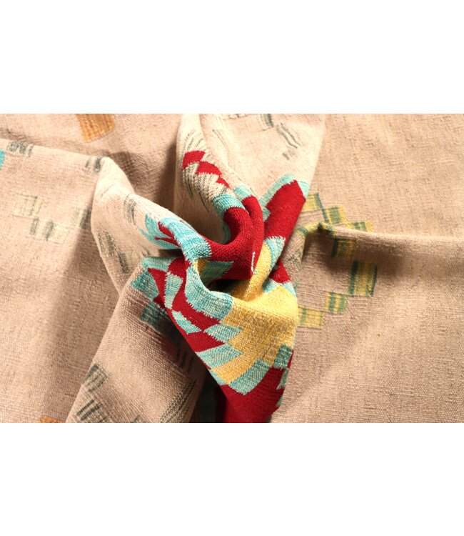 205x147 cm Handwoven Traditional Kelim Area Rug Wool Carpet