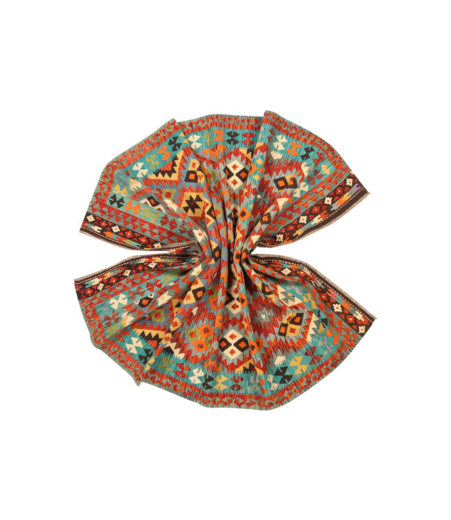 292x200cm Handwoven Traditional Kelim Area Rug Wool Carpet