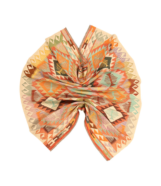 296x203cmHandwoven Traditional Kelim Area Rug Wool Carpet