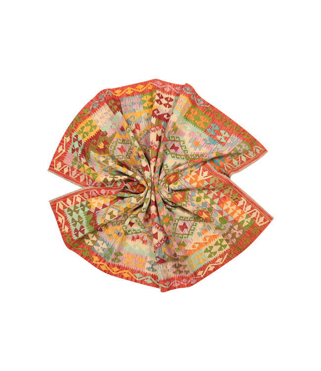 301x204cm Handwoven Traditional Kelim Area Rug Wool Carpet