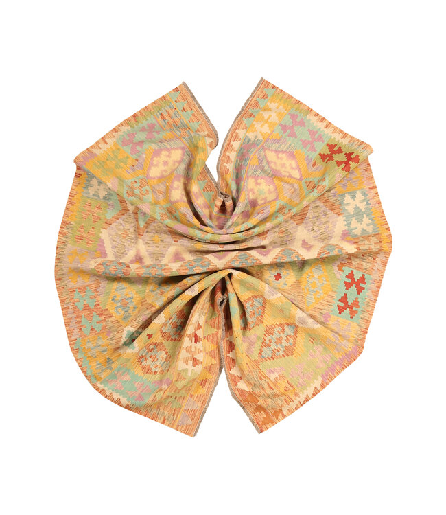 298x202cm Handgewebter Traditioneller Kelim Teppich Woll