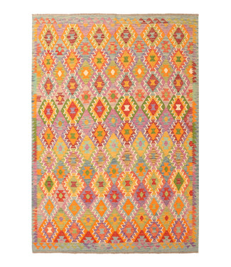 Kelimshop 292x203cm Handgewebter Traditioneller Kelim Teppich Wol Kelimshop 292x203cm Handgewebter Traditioneller Kelim Teppich Wol