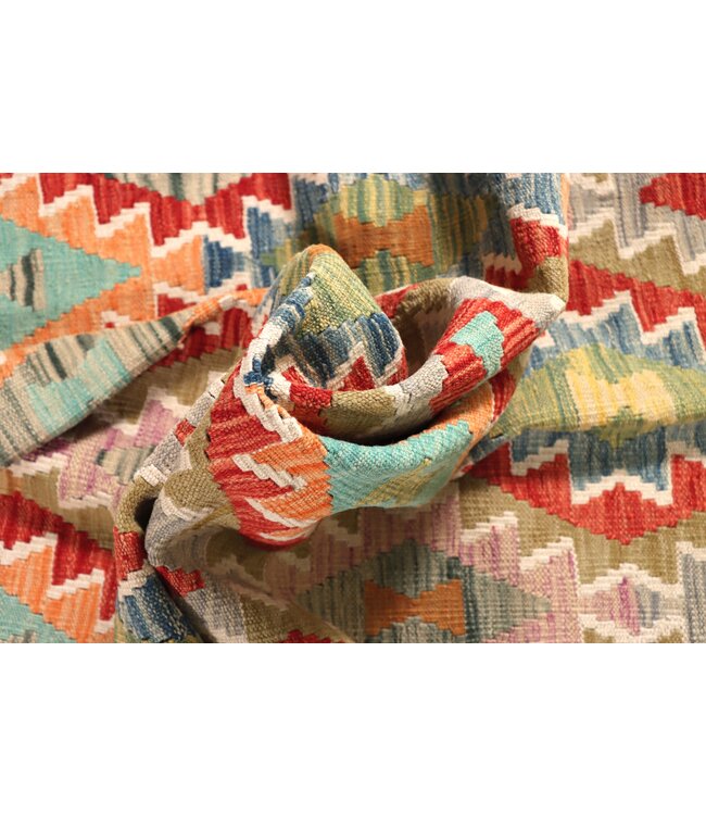 202x163 cm Handgewebter Traditioneller Kelim Teppich Woll