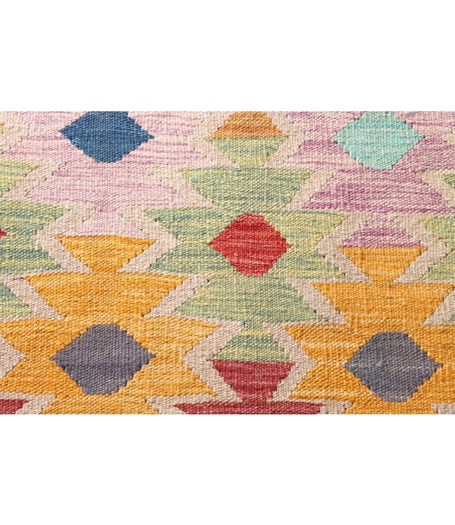 200x152 cm Handgewebter Traditioneller Kelim Teppich Woll