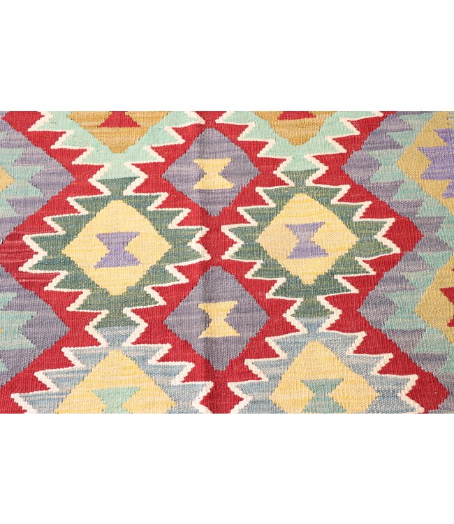 198x148 cm Handwoven Traditional Kelim Area Rug Wool Carpet