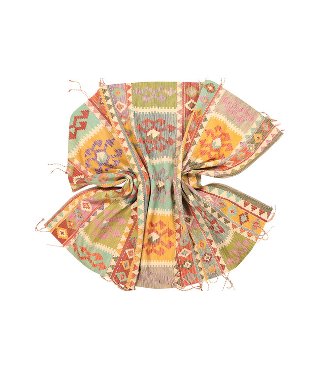 302x200cm Handgewebter Traditioneller Kelim Teppich Woll