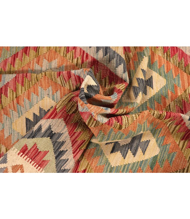 186x124 cm Handwoven Traditional Kelim Area Rug Wool Carpet