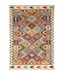 Kelimshop 200x147 cm Handgewebter Traditioneller Kelim Teppich Woll