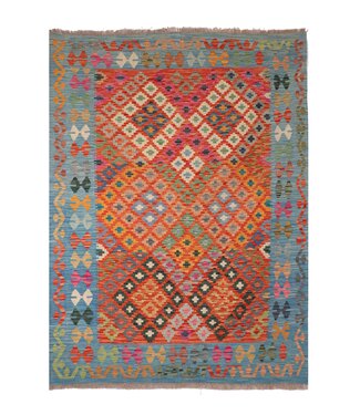 Kelimshop 206x157 cm Handgewebter Traditioneller Kelim Teppich Woll Kelimshop 206x157 cm Handgewebter Traditioneller Kelim Teppich Woll